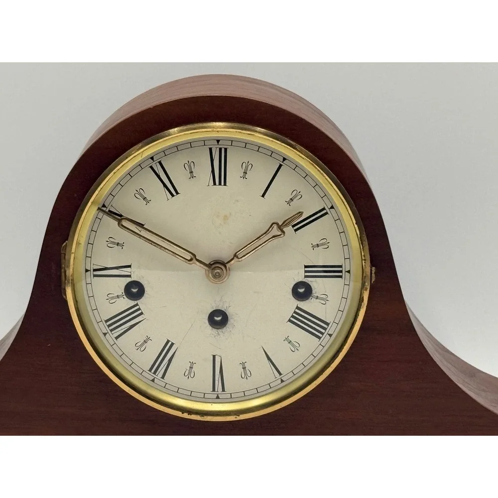 Working Franz Hermle 340-020 Westminster Chime Mantel Clock W Germany w/ Key